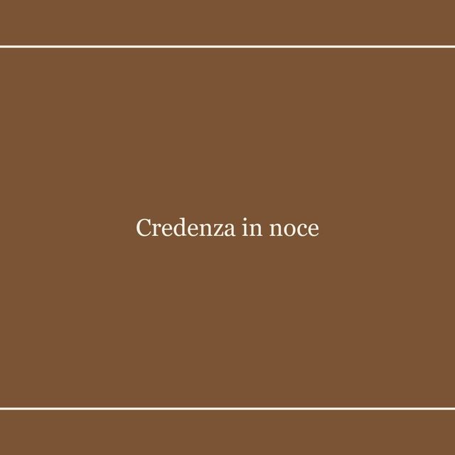 Credenza in noce