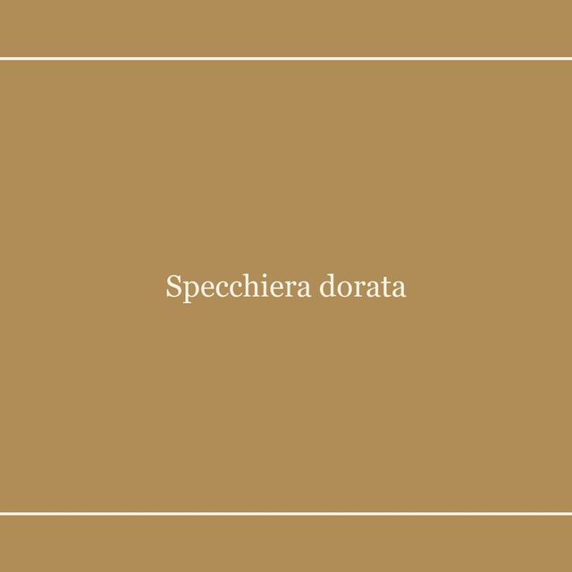 Specchiera dorata