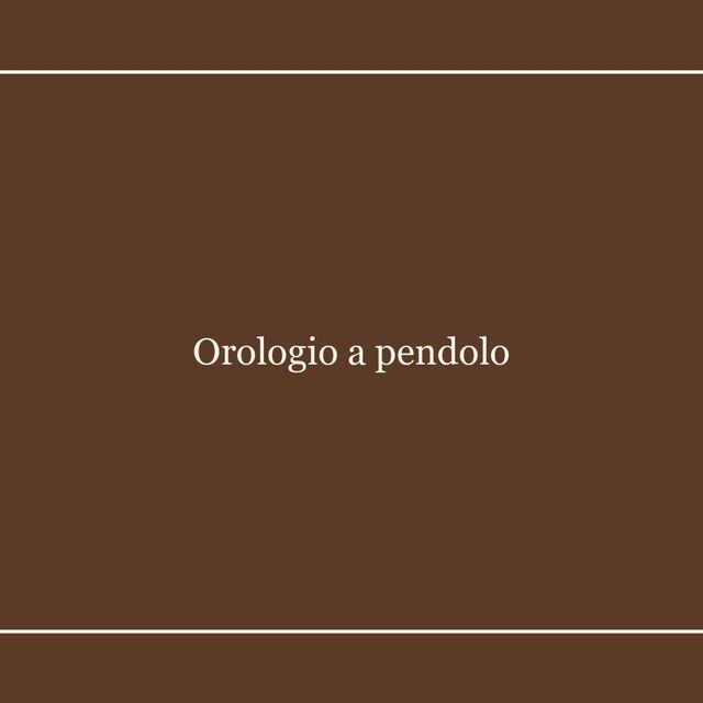 Orologio a pendolo