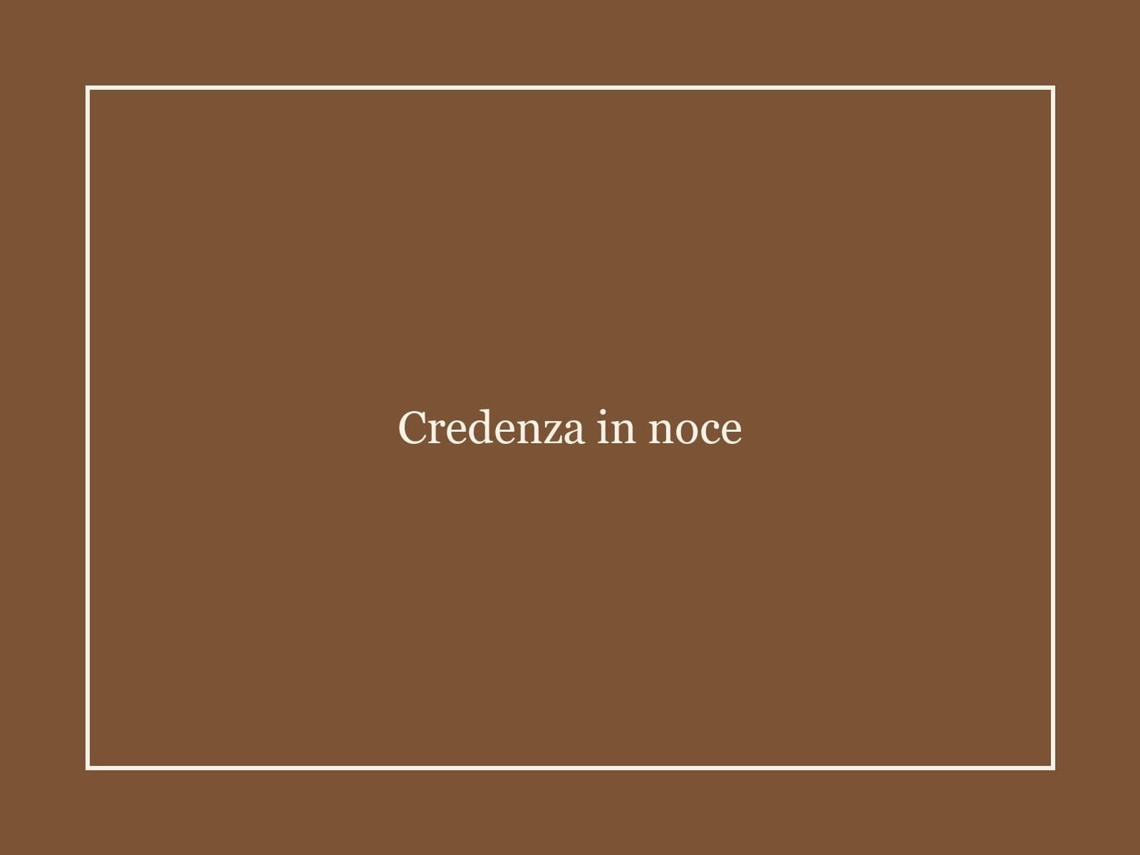Credenza in noce