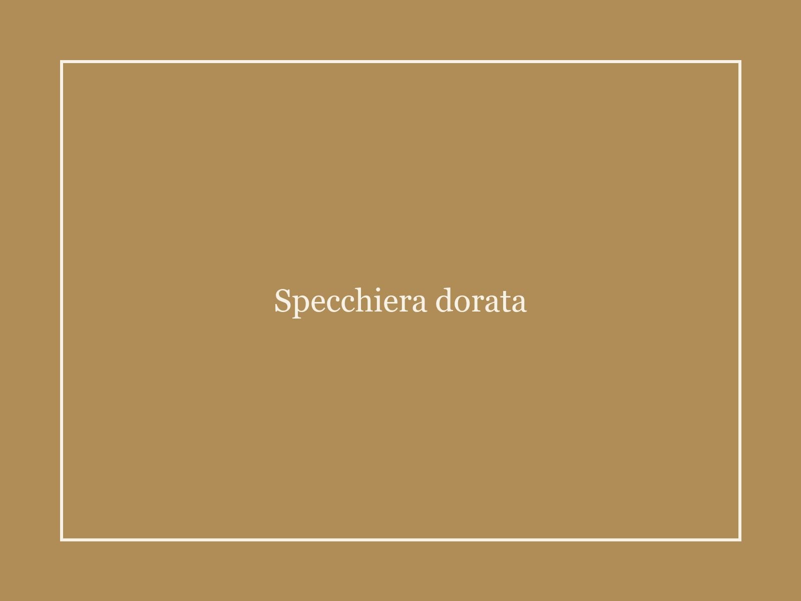 Specchiera dorata